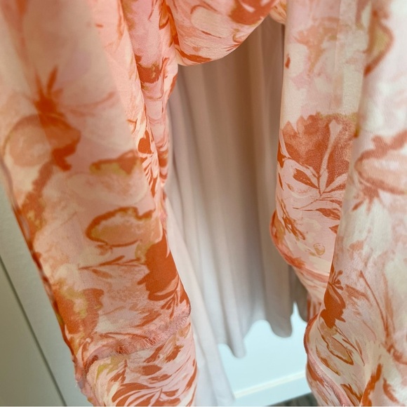 Torrid Midi Chiffon Ruffle Neck Pintuck Dress- size 2 - Picture 12 of 14